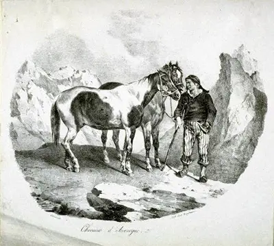 Horses of the Auvergne Theodore Gericault